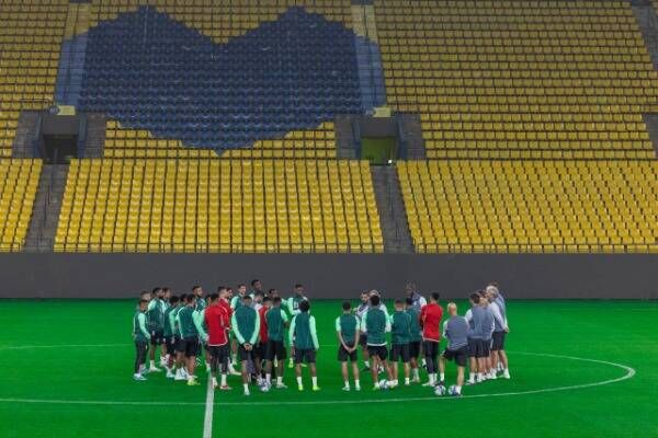 من استعدادات الأخضر السعودي