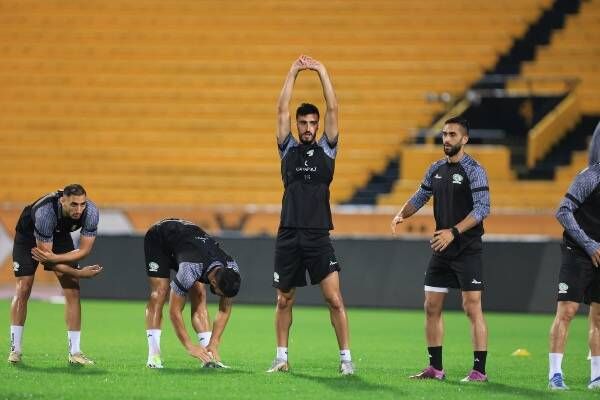 من مران المنتخب الفلسطيني