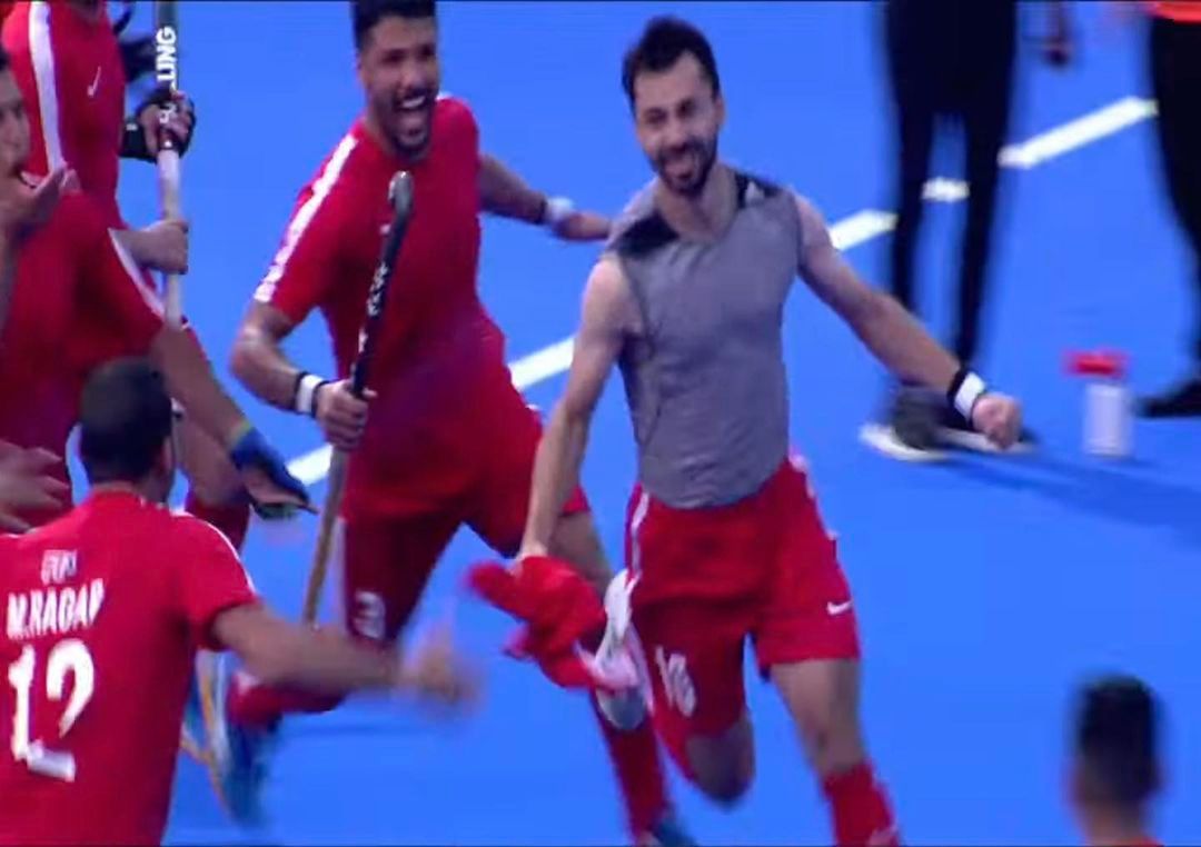 فرحة لاعبي منتخب مصر