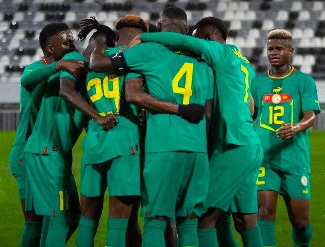 فرحة لاعبي السنغال
