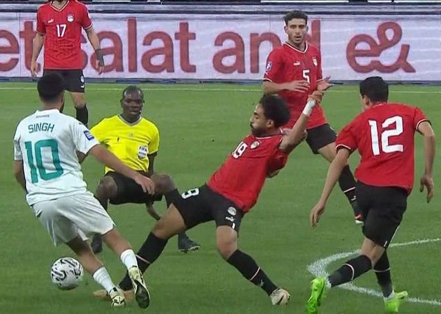 جانب من المباراة