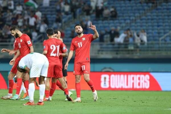 لاعبو منتخب فلسطين