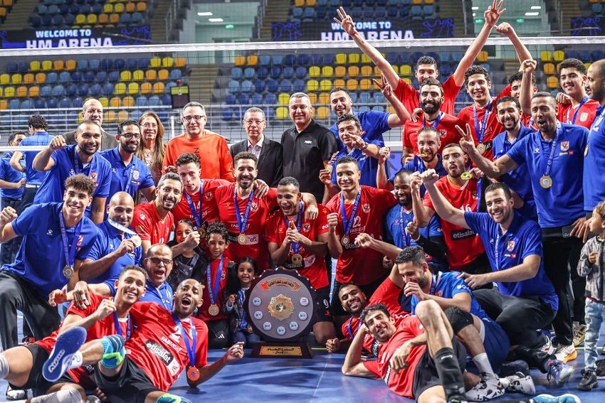 من تتويج الأهلي بدوري الكرة الطائرة