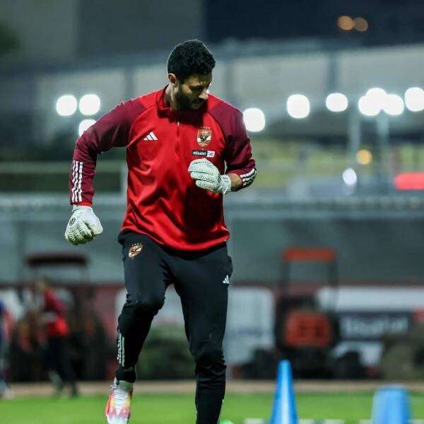 الشناوي خلال التدريبات