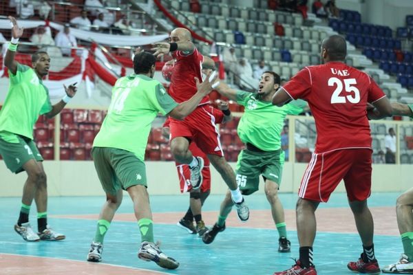 من مباريات الدورة للعبة كرة اليد