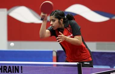 من تدريبات البحرين لكرة الطاولة