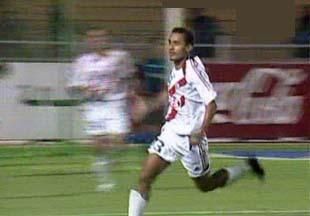 طارق السيد عريس لقاء الزمالك وإنبي يحتفل بهدفية
