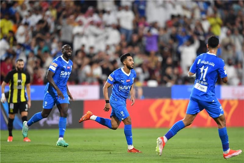 فرحة لاعبي الهلال