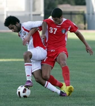 من احدى لقاءات المنتخب الأردني الودية