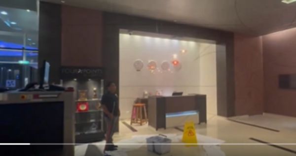 الأمطار تجتاح الفندق