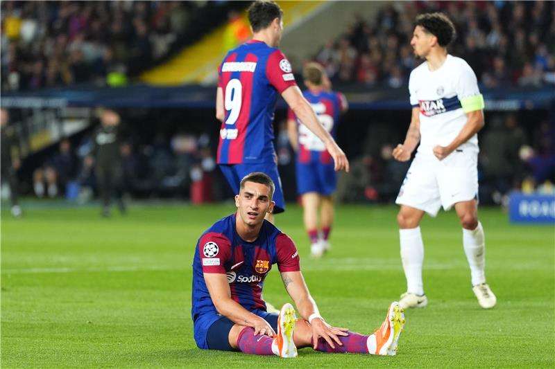 من مواجهة برشلونة أمام باريس سان جيرمان