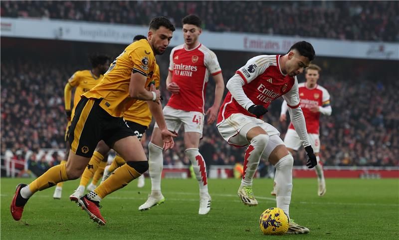 من مباراة سابقة بين وولفرهامبتون وآرسنال