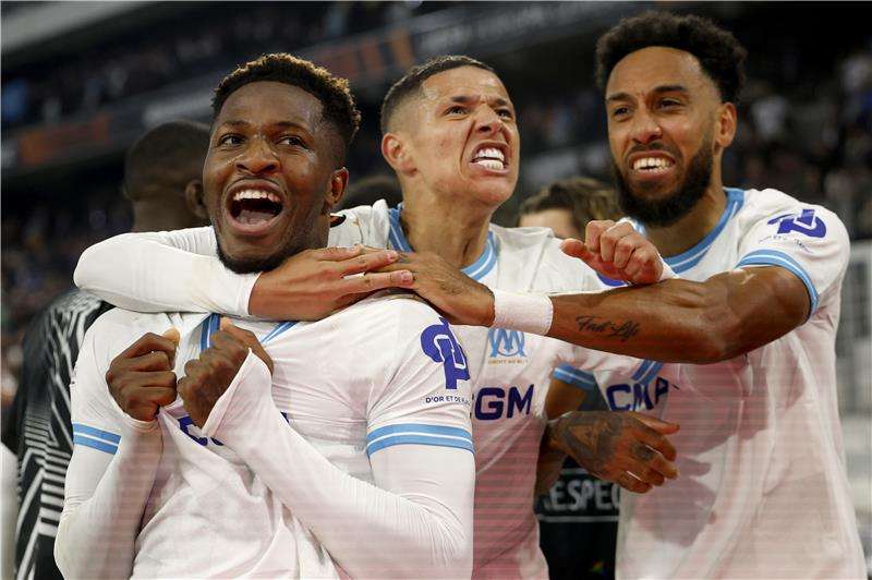 فرحة لاعبي مارسيليا