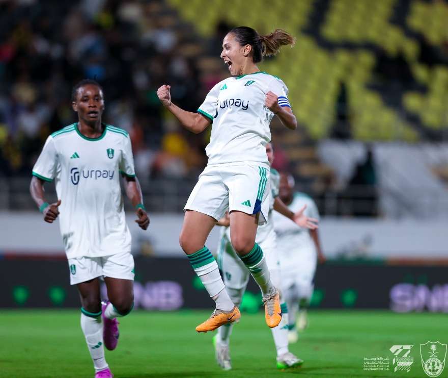 ابتسام جرايدي في لقاء الاتحاد والأهلي