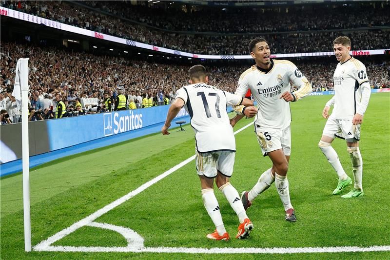 فرحة لاعبي ريال مدريد