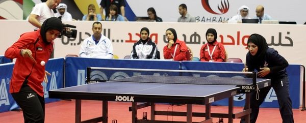 جانب من لقاء الكويت والإمارات في دورة الألعاب الخليجية "بحرين 11"