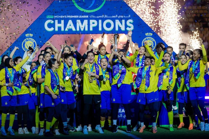 تتويج النصر بلقب الدوري السعودي للسيدات