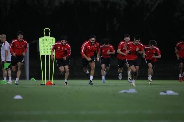 من مران الأولمبي العراقي