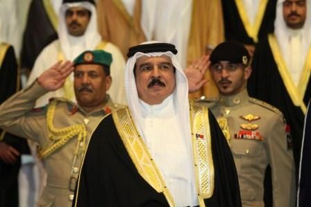 جلالة الملك المفدى لدى تشريفه حفل الافتتاح 