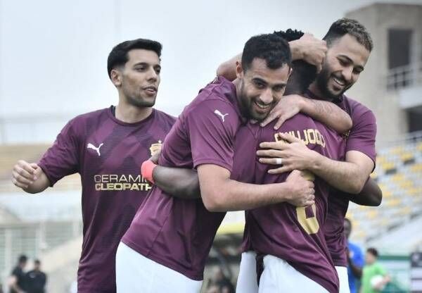 فرحة لاعبي سيراميكا كليوباترا