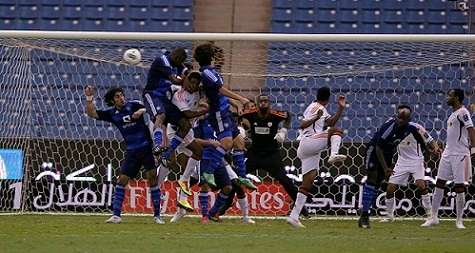 لقطة لإحدى مباريات الهلال في دوري زين السعودي