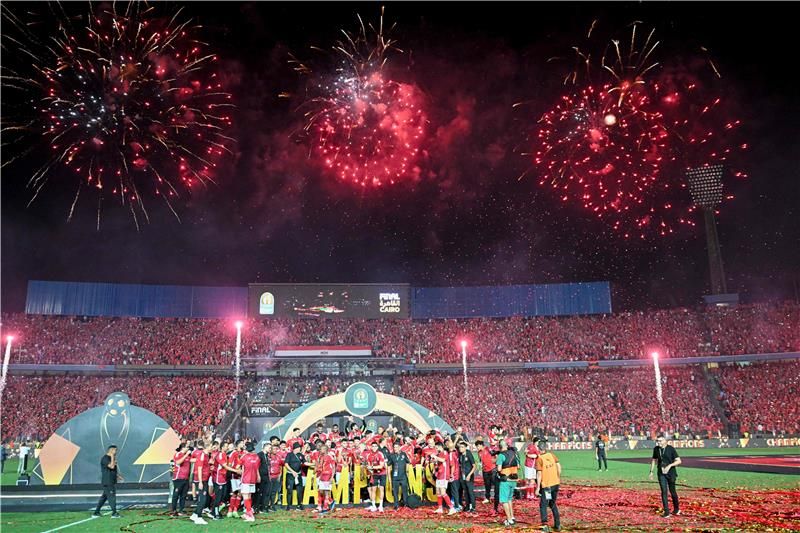 من احتفالات الأهلي باللقب