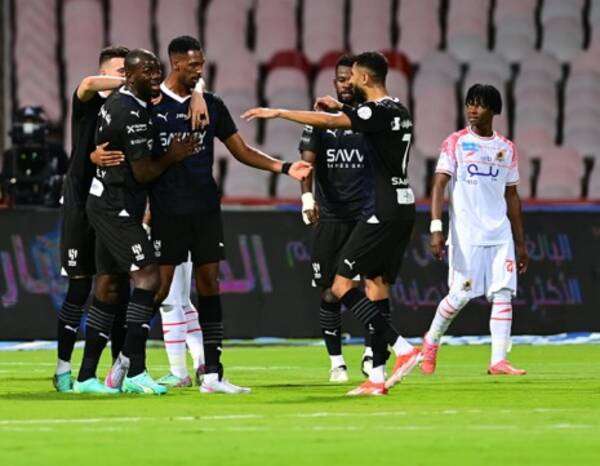 فرحة لاعبي الهلال