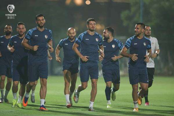 من مران المنتخب السوري