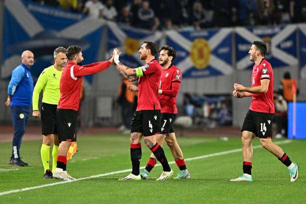 لاعبو منتخب جورجيا