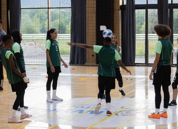 لاعبات المنتخب السعودي في معسكر البوسنة