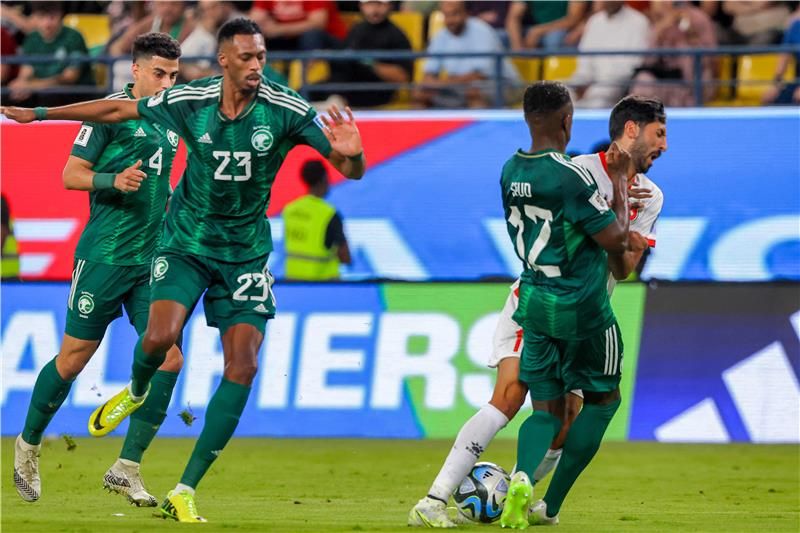 من مواجهة المنتخب السعودي أمام نظيره الأردني