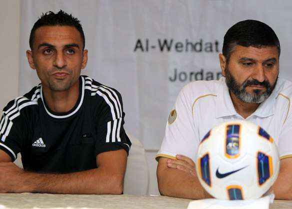 مدرب الوحدات قويض وشلباية يتحدثان بالمؤتمر الصحفي