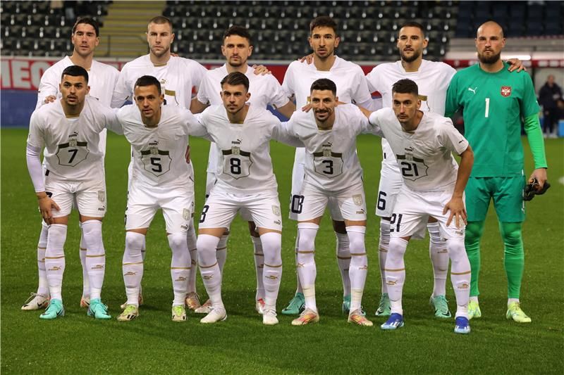 لاعبو منتخب صربيا