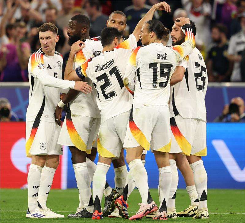 فرحة لاعبي منتخب ألمانيا