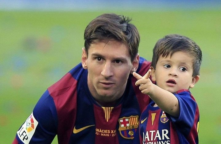 ميسي ونجله تياجو