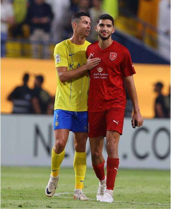 يوسف أيمن مع كريستيانو رونالدو