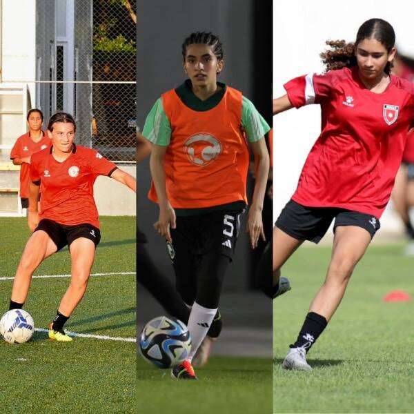 ناشئات الأردن والسعودية ولبنان