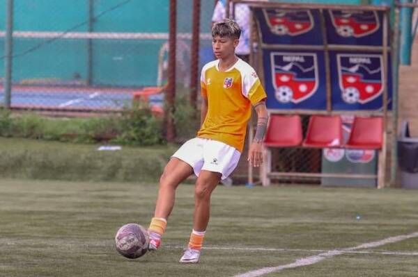 سابيترا بهانداري في تدريب اليوم