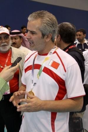 نزار الشيكلي المدبر الفني لمنتخب البحرين للكرة الطائرة