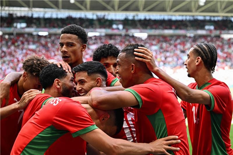 لاعبو المنتخب الأولمبي المغربي