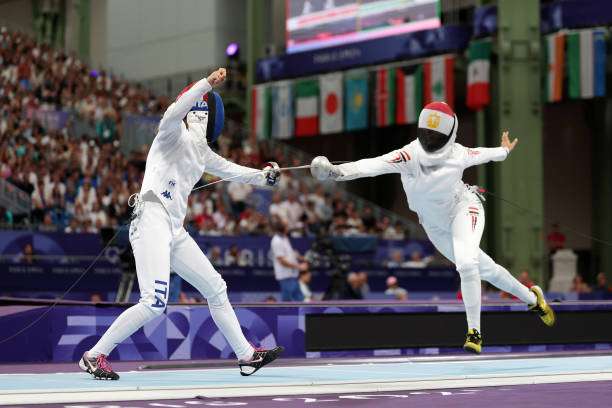 من منافسات سلاح المبارزة