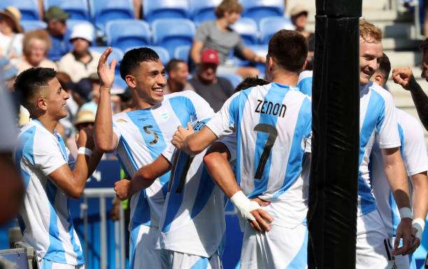 لاعبو المنتخب الأولمبي الأرجنتيني