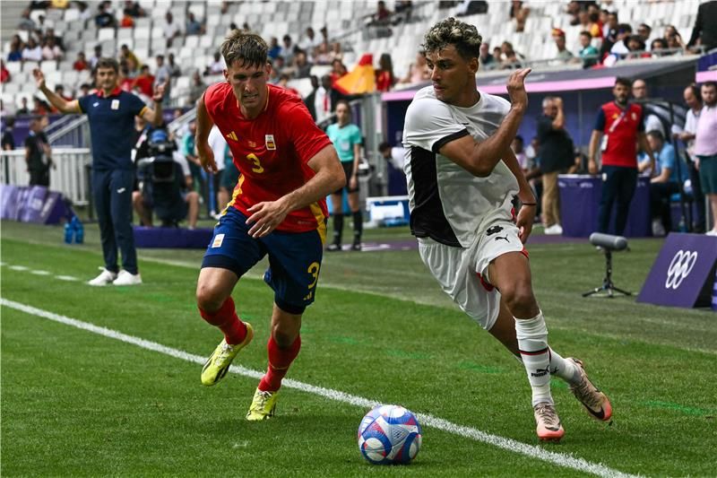 من مباراة إسبانيا ومصر