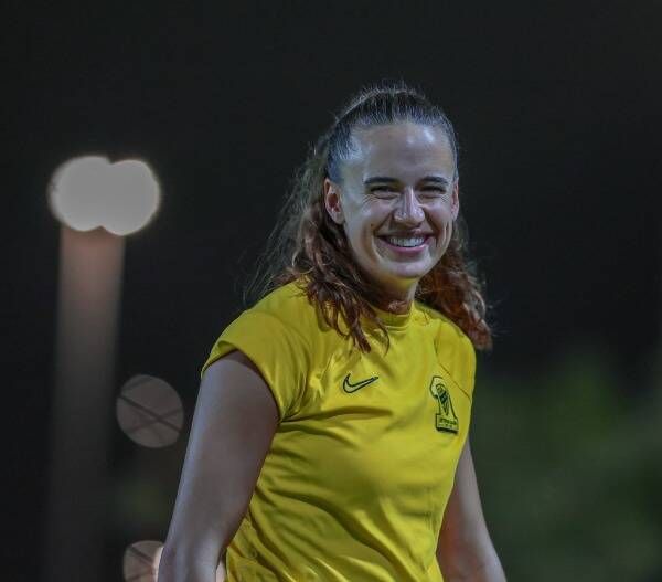 آشلي بلمبتر في تدريبات الاتحاد