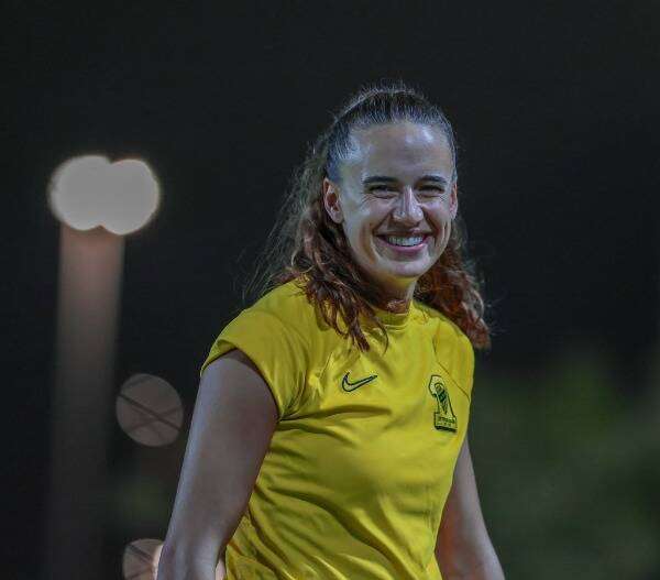 آشلي بلمبتر في تدريبات الاتحاد