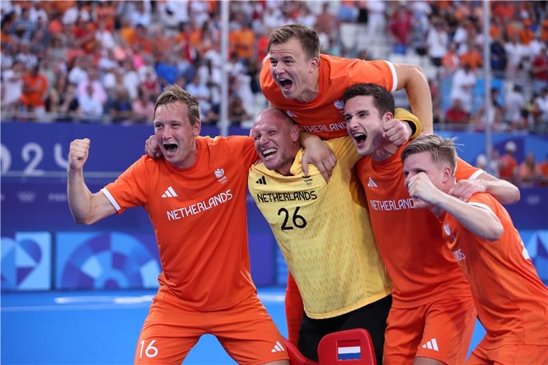 فرحة لاعبي هولندا