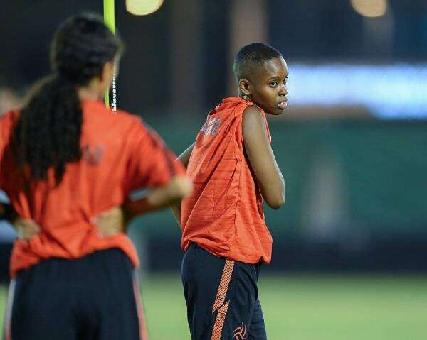 نورة البراهيم بتدريبات الشباب