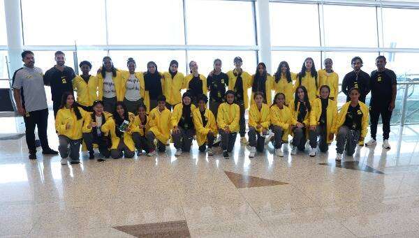 ناشئات الاتحاد قبل السفر للقاهرة