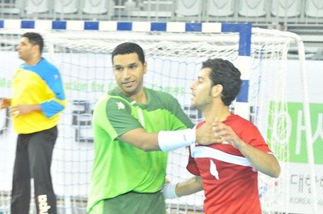 قصي آل سعيد في مباراة السعودية وإيران