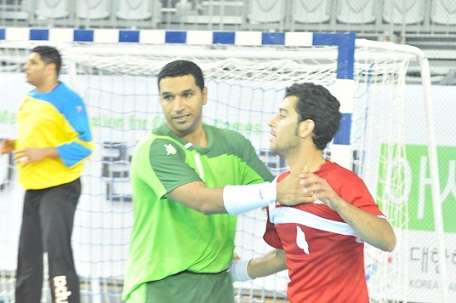 قصي آل سعيد في مباراة السعودية وإيران